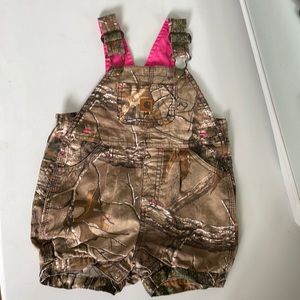 Carhartt camo overalls, 18mo